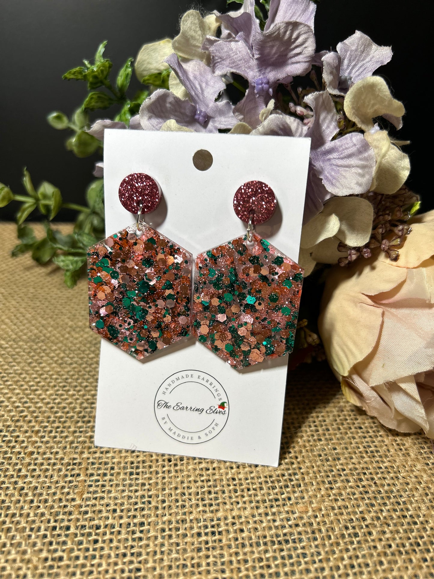 Sweet Melon Hex Dangles