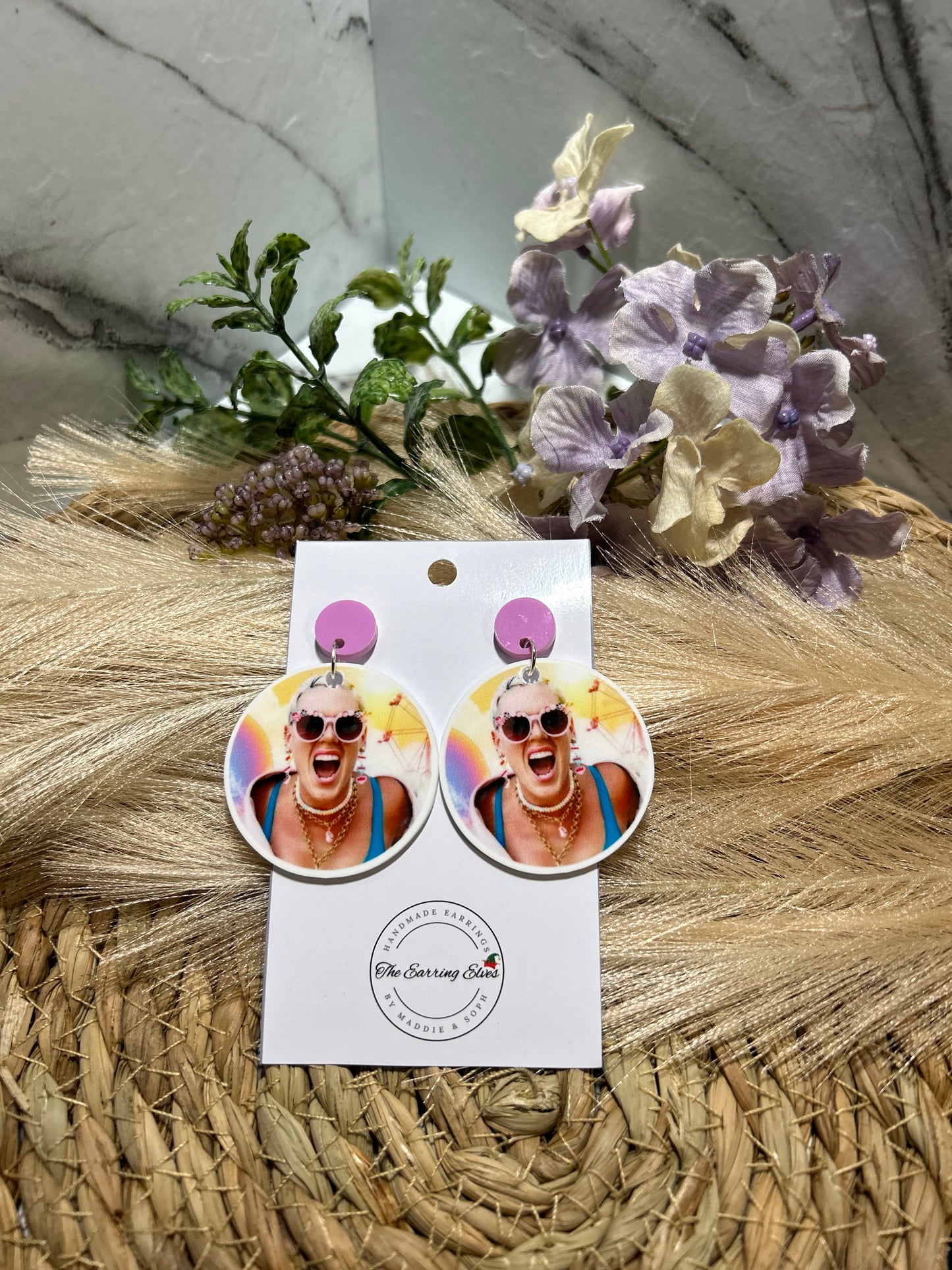 P!nk Summer Carnival Dangles round
