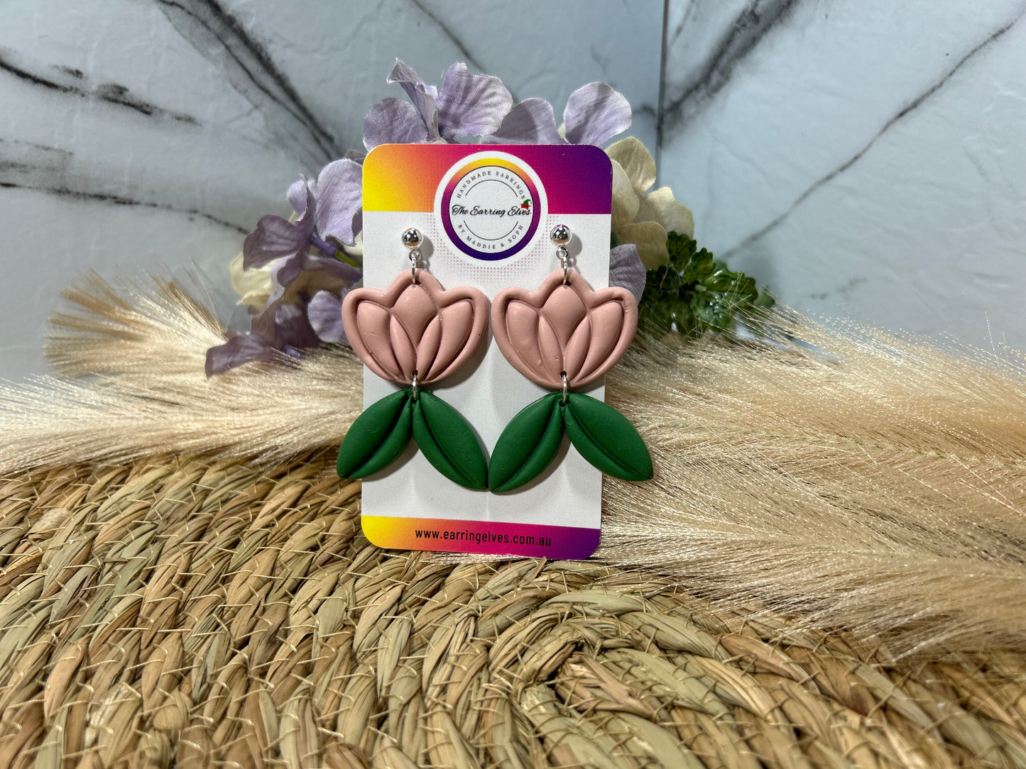 Blushing blossom dangles