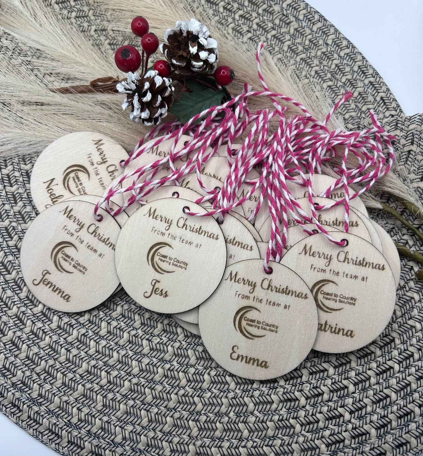 Personalised Wooden Laser Engraved Gift tags