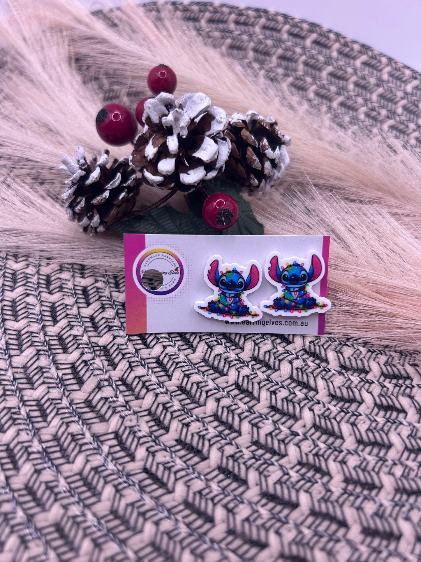 Stitch Christmas Light Studs