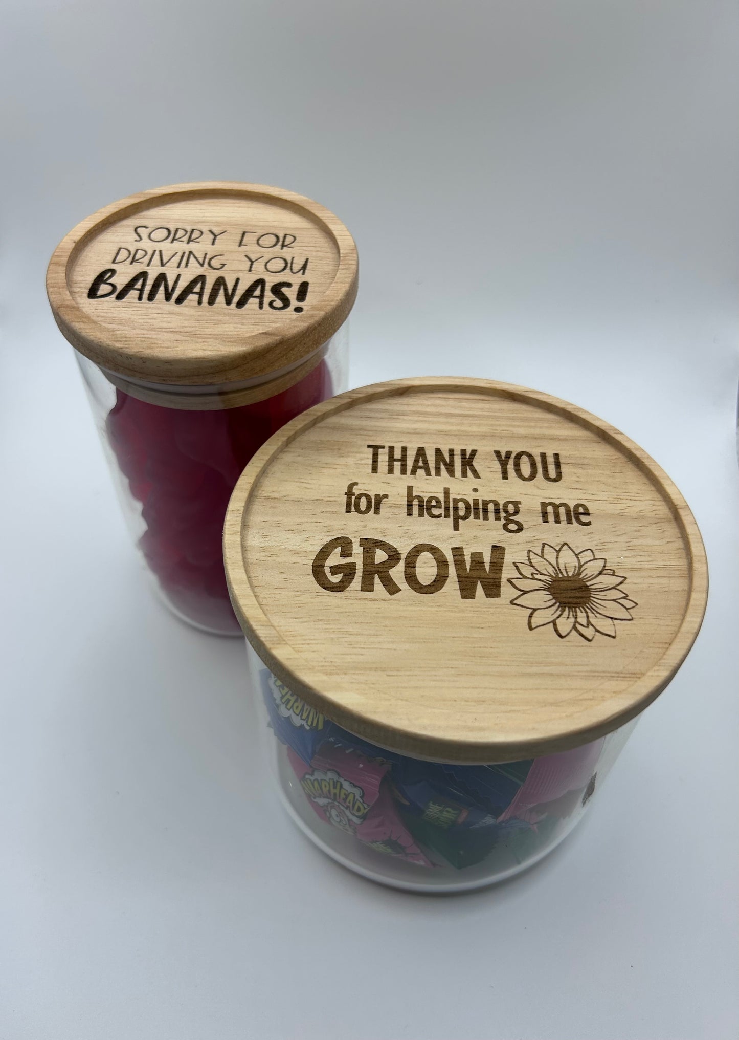 Laser Engraved Teachers Gift Jars