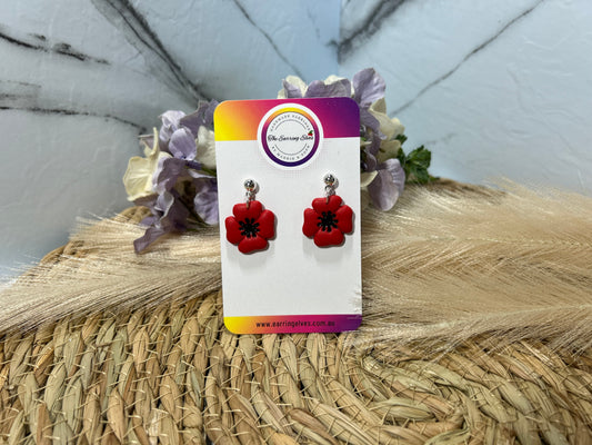 Small Poppy Dangles