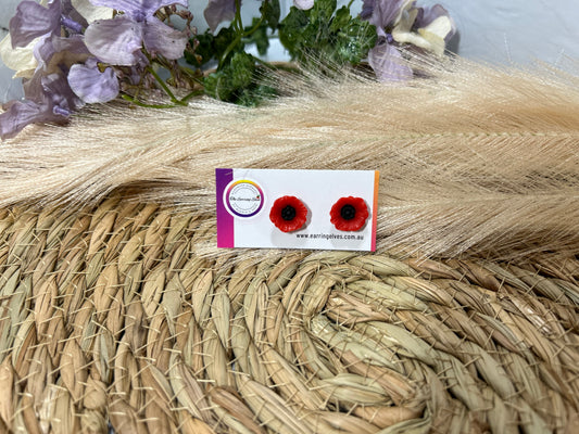 Small Poppy Studs