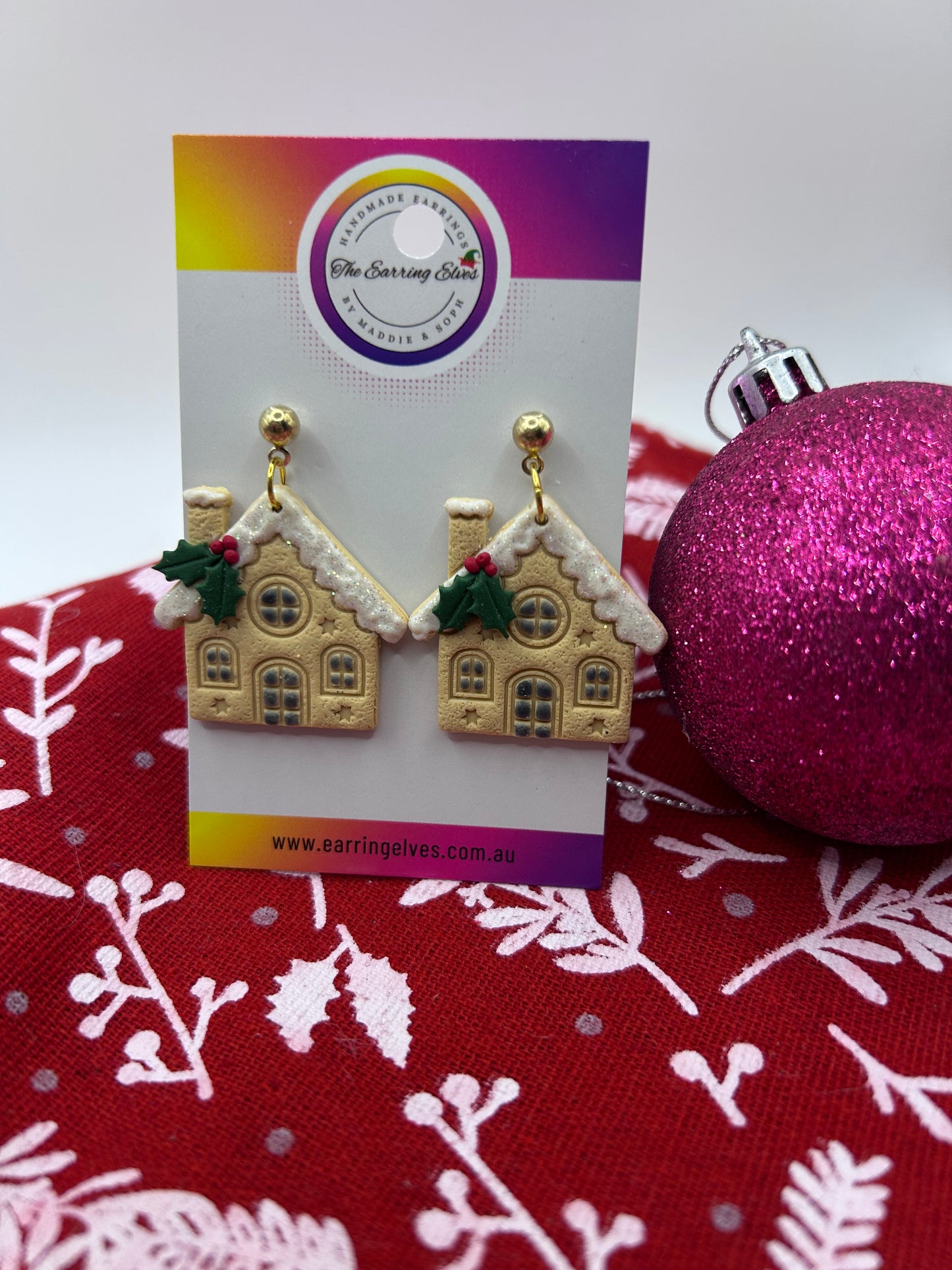 Gingerbread House Dangles