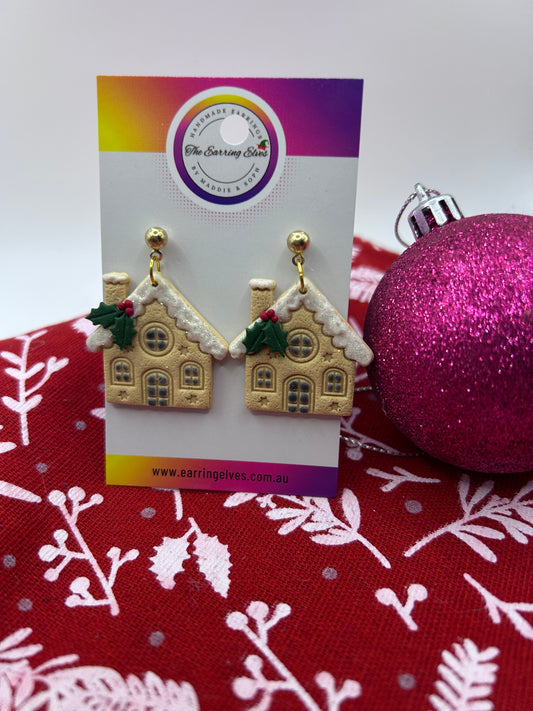 Gingerbread House Dangles