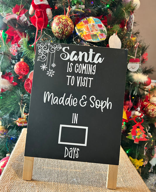 Christmas countdown board