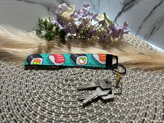 Sushi Assortment Key Fob Wristlet