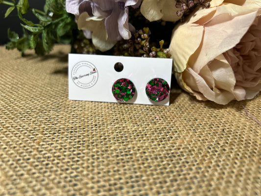 Blush Blossom Fusion Studs 10mm