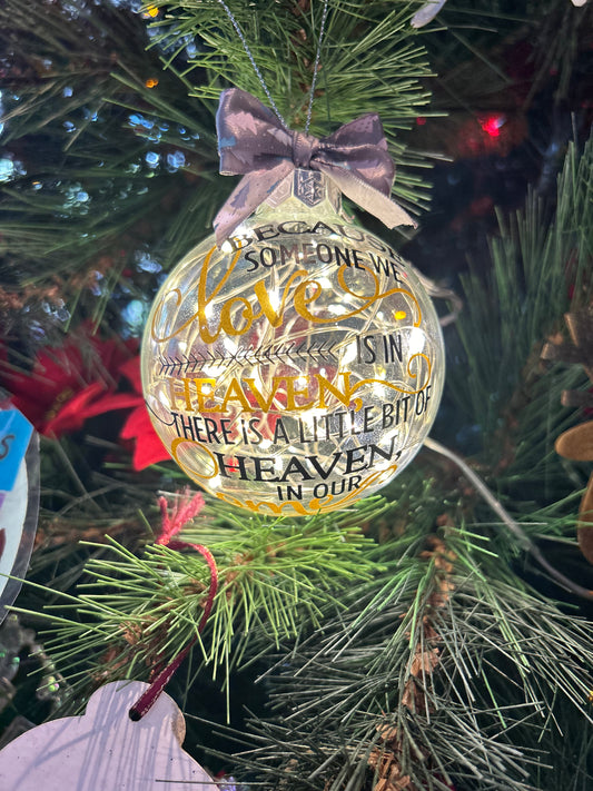 Light up Memorial Bauble