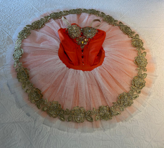Child’s S4 peach Tutu & Tiara