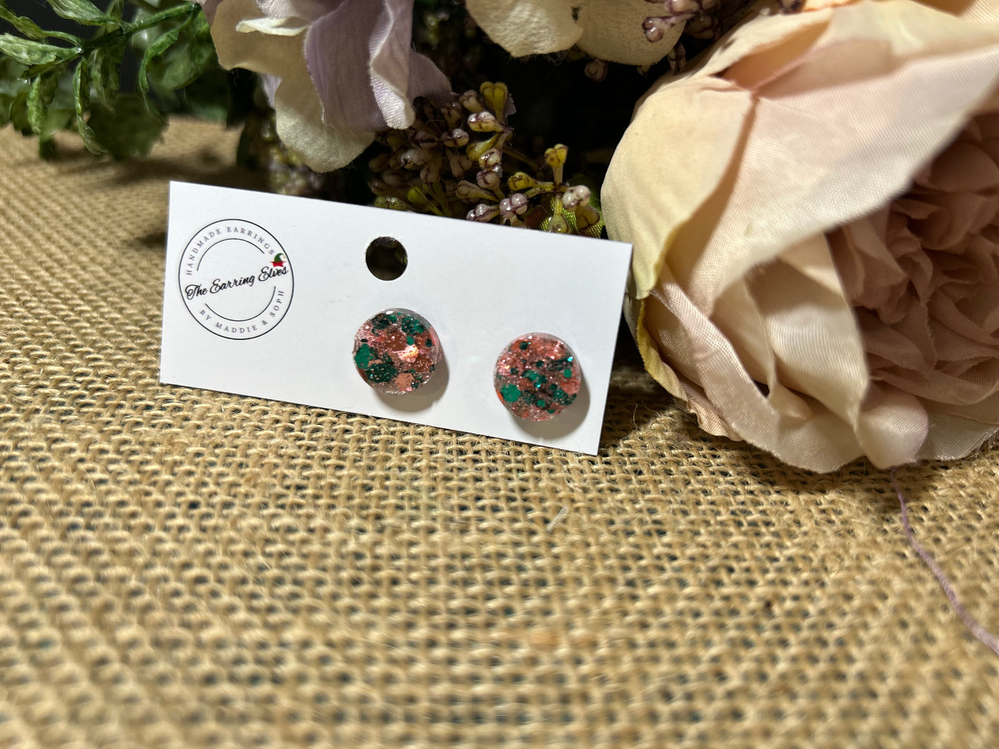 Watermelon sugar Studs 10mm flat