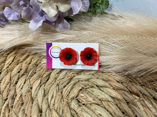 Large Poppy Studs