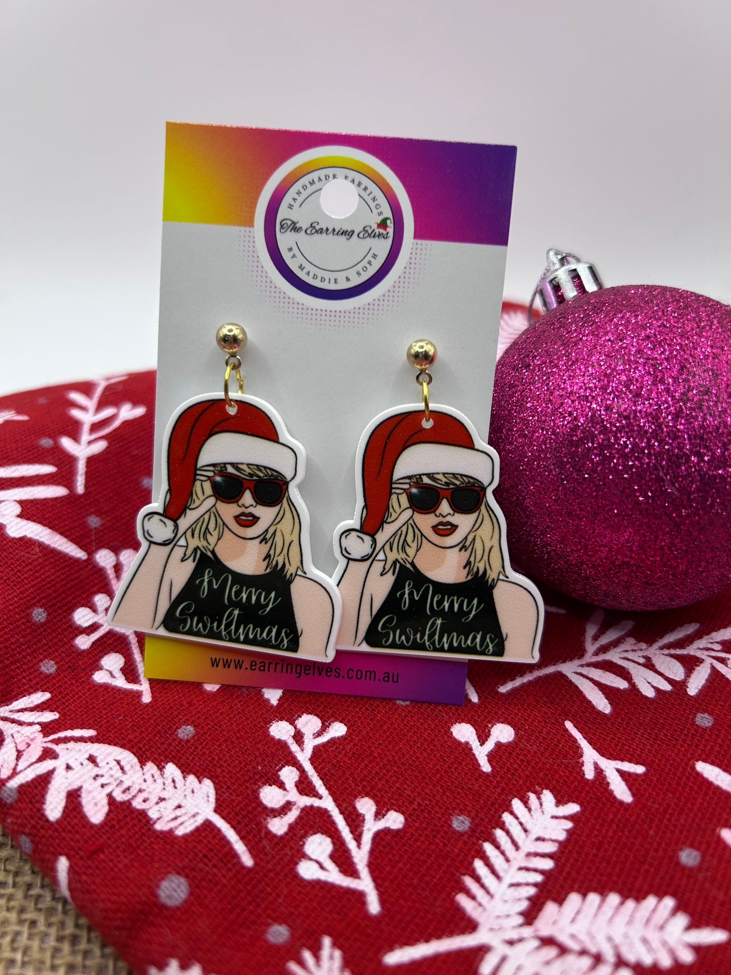 TS Merry Swiftmas dangles