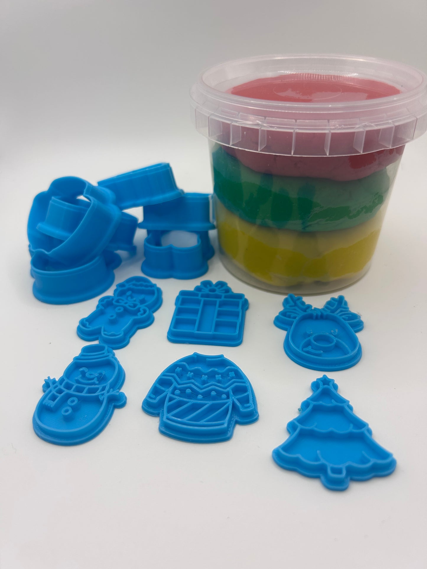 Christmas Playdoh Activity Tubs