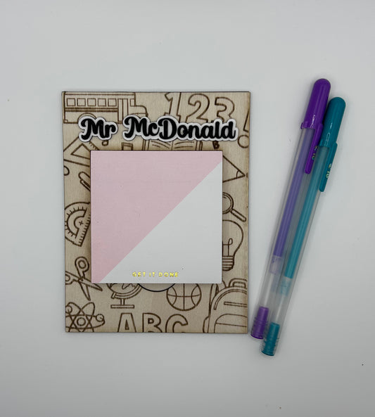 Personalised Post-it Note Holder