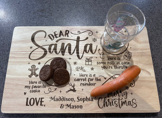 Personalised Santa Treat Board
