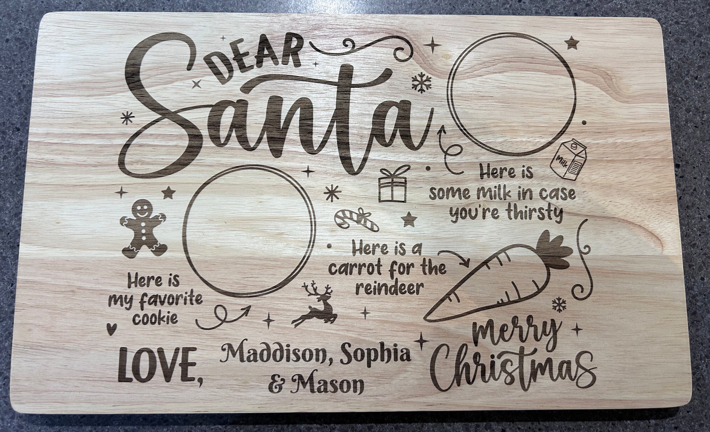 Personalised Santa Treat Board