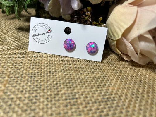 Pastel Glitter Dream Studs