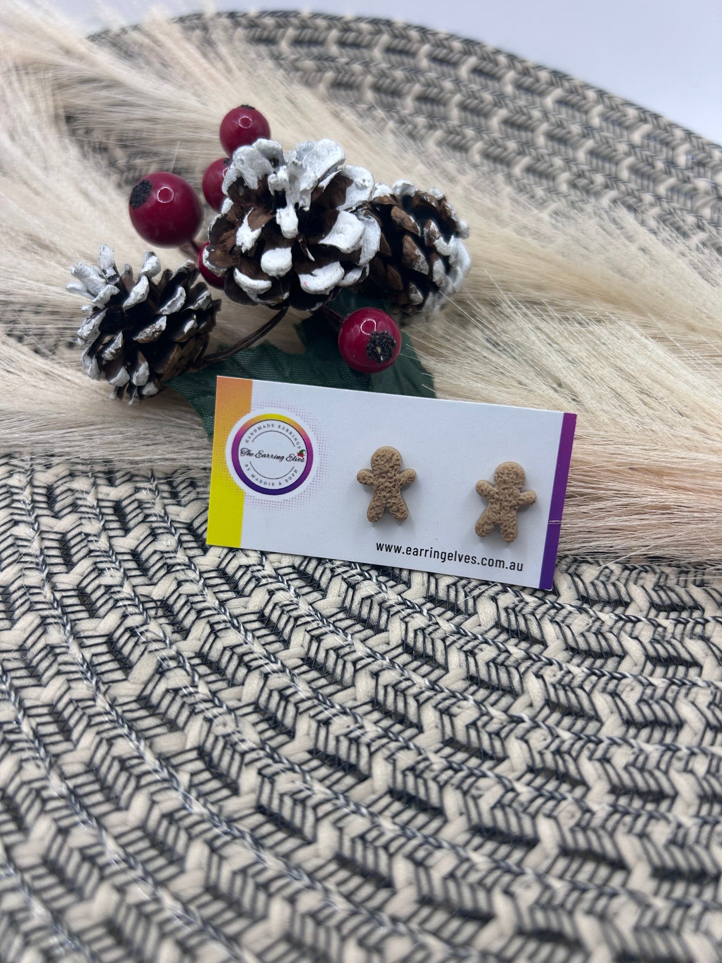 Micro Gingerbread Studs