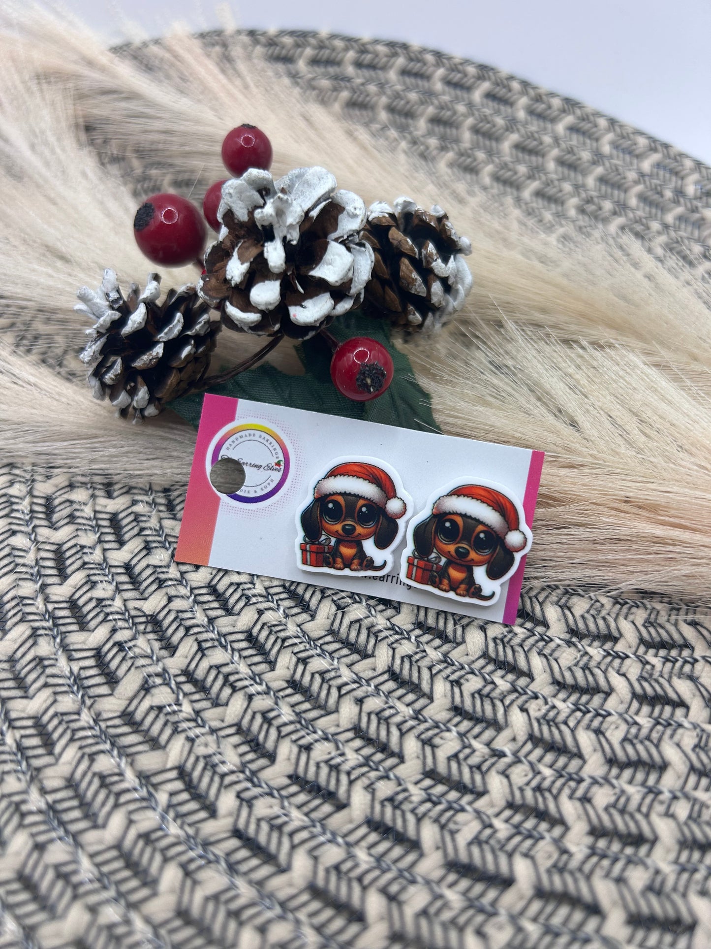 Christmas Dachshund Studs