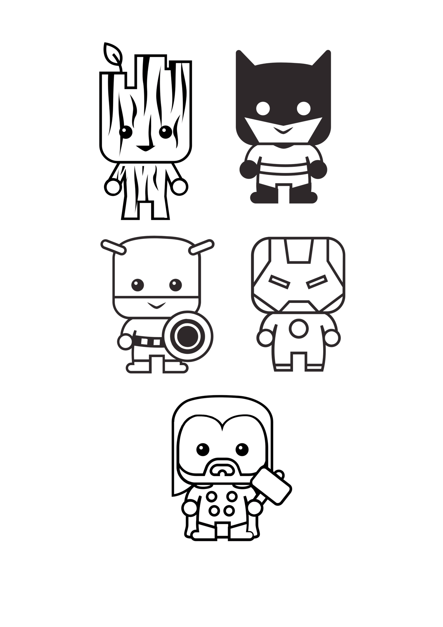 Custom character painting kits